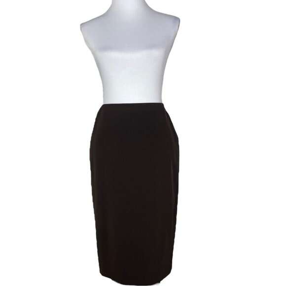 Prada Women’s Brown‎ Quiet Luxury Designer Career Pencil Skirt EU 44/W28 - Picture 1 of 11